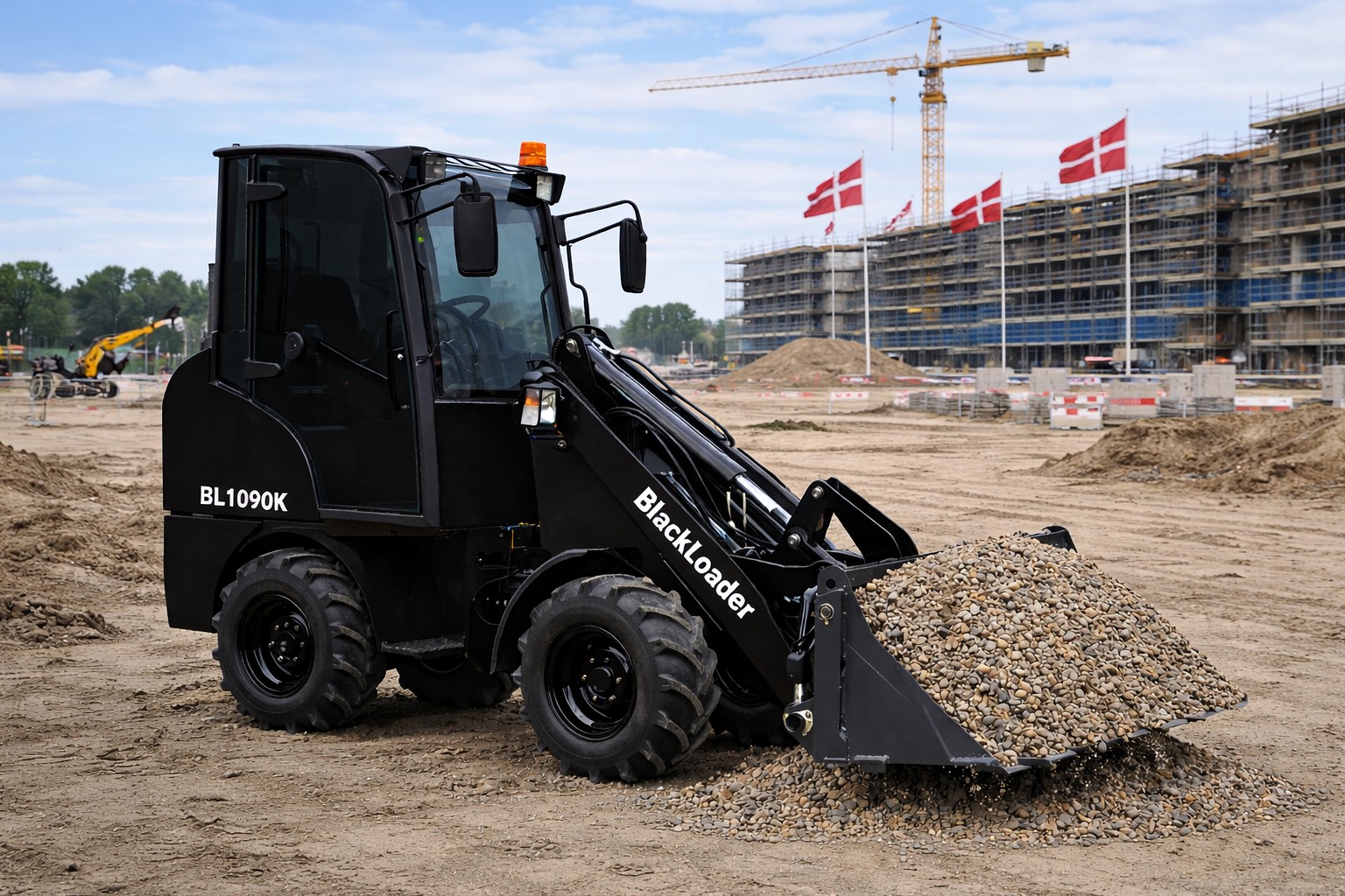 BlackLoader BL1000E elektrisk minilæsser til salg i Danmark